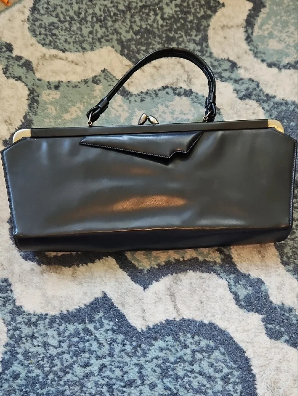 Vintage Black Women's Top-Handle Bag